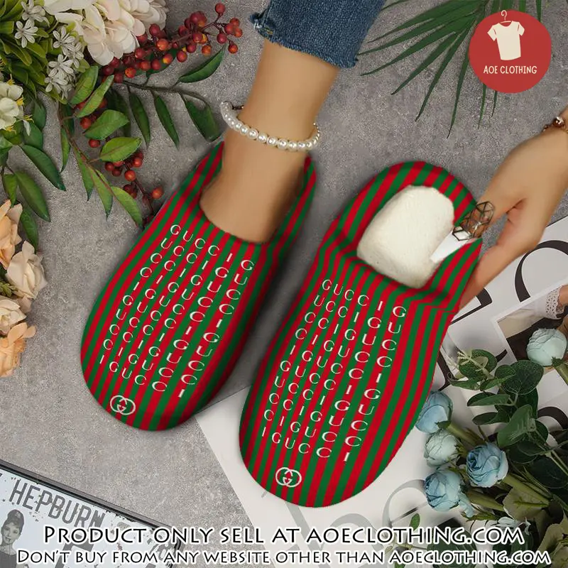 Gucci fleece slippers luxury inhouse slippers ihs1014 aoe2212364